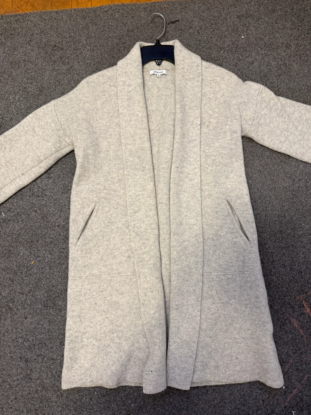 Madewell Gray Knit Cardigan Size XS - photo 2