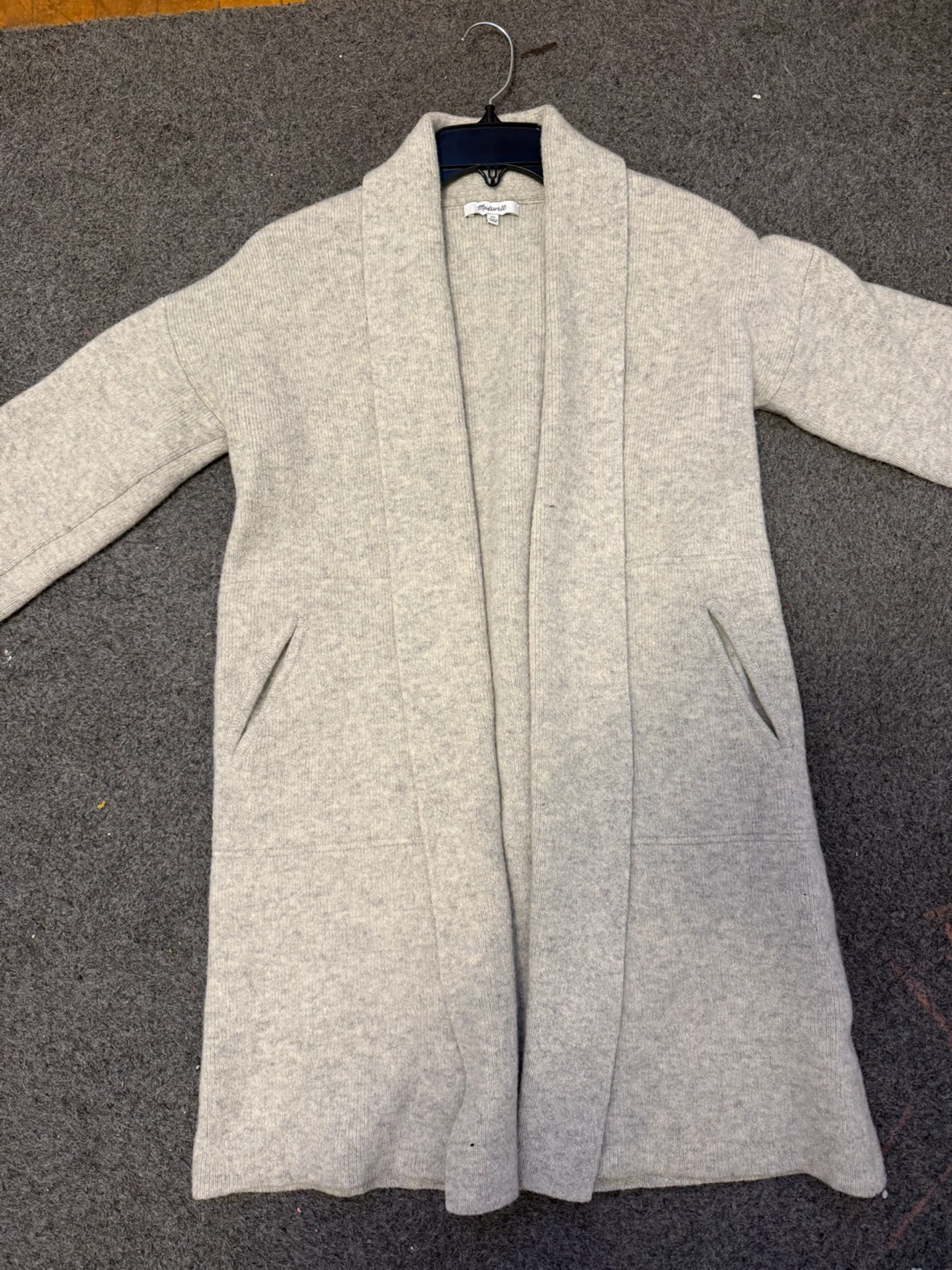 Madewell Gray Knit Cardigan Size XS - photo 3