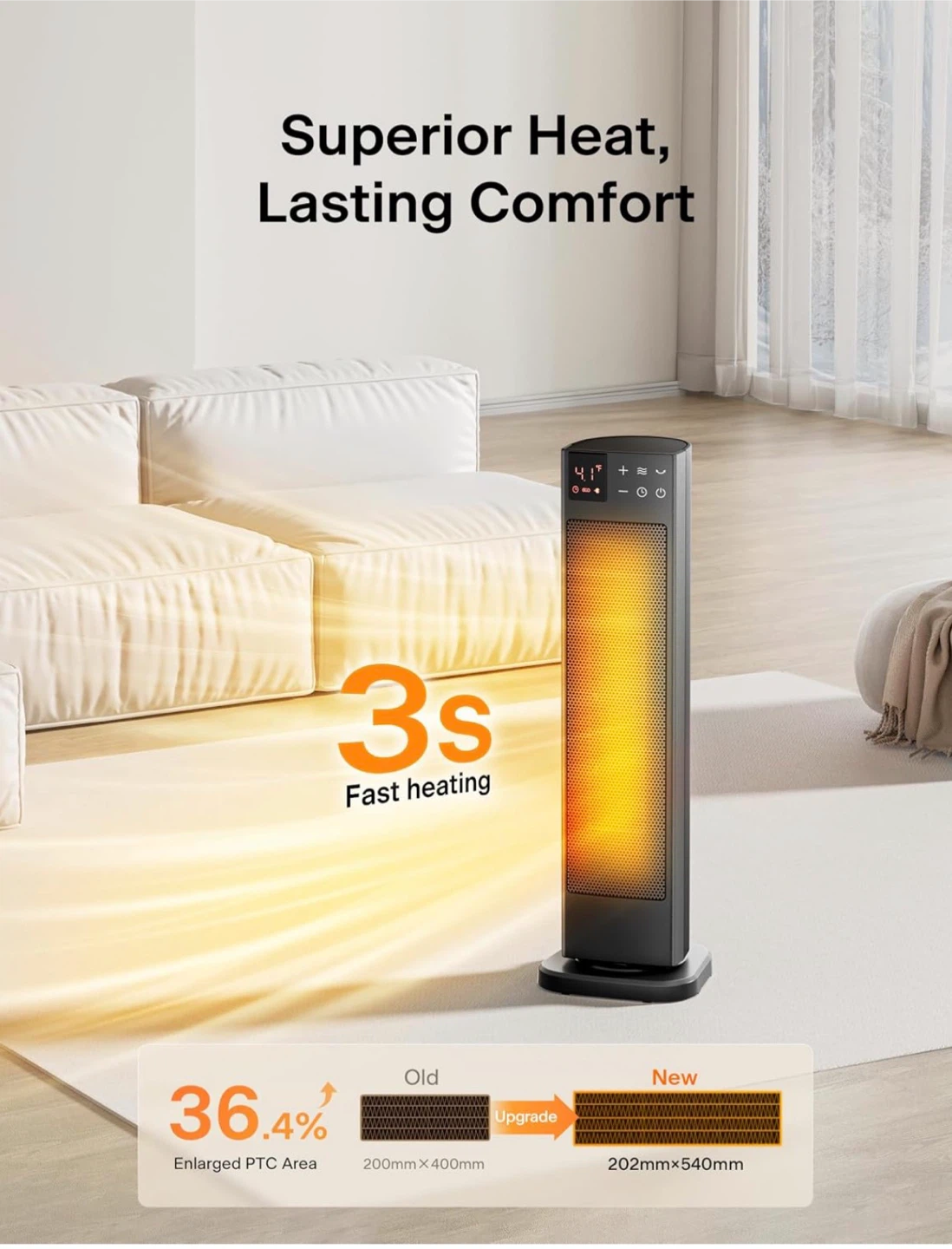 Ceramic Tower Heater - photo 3