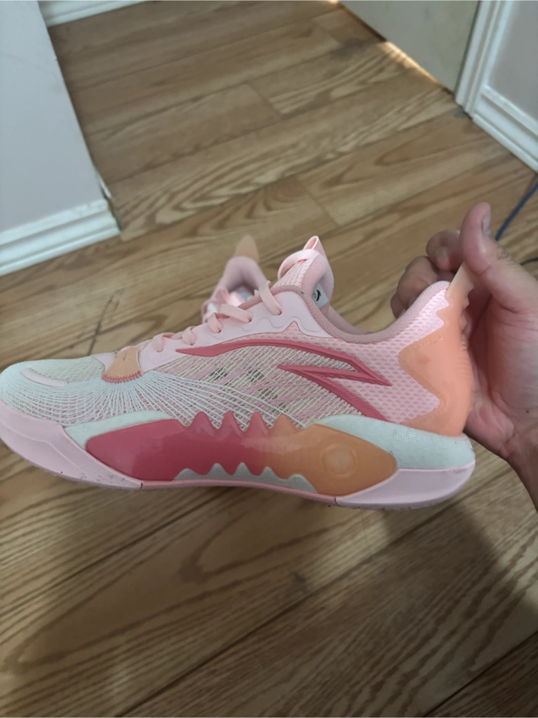 Anta Shock Wave 5 White Pink 10.5US - photo 2