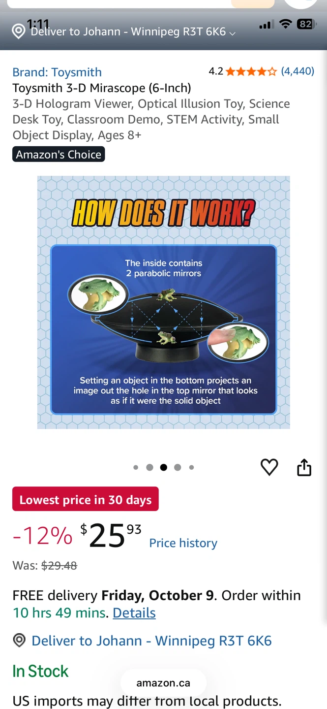 MIRASCOPE 3D HOLOGRAM PUZZLE MIRROR