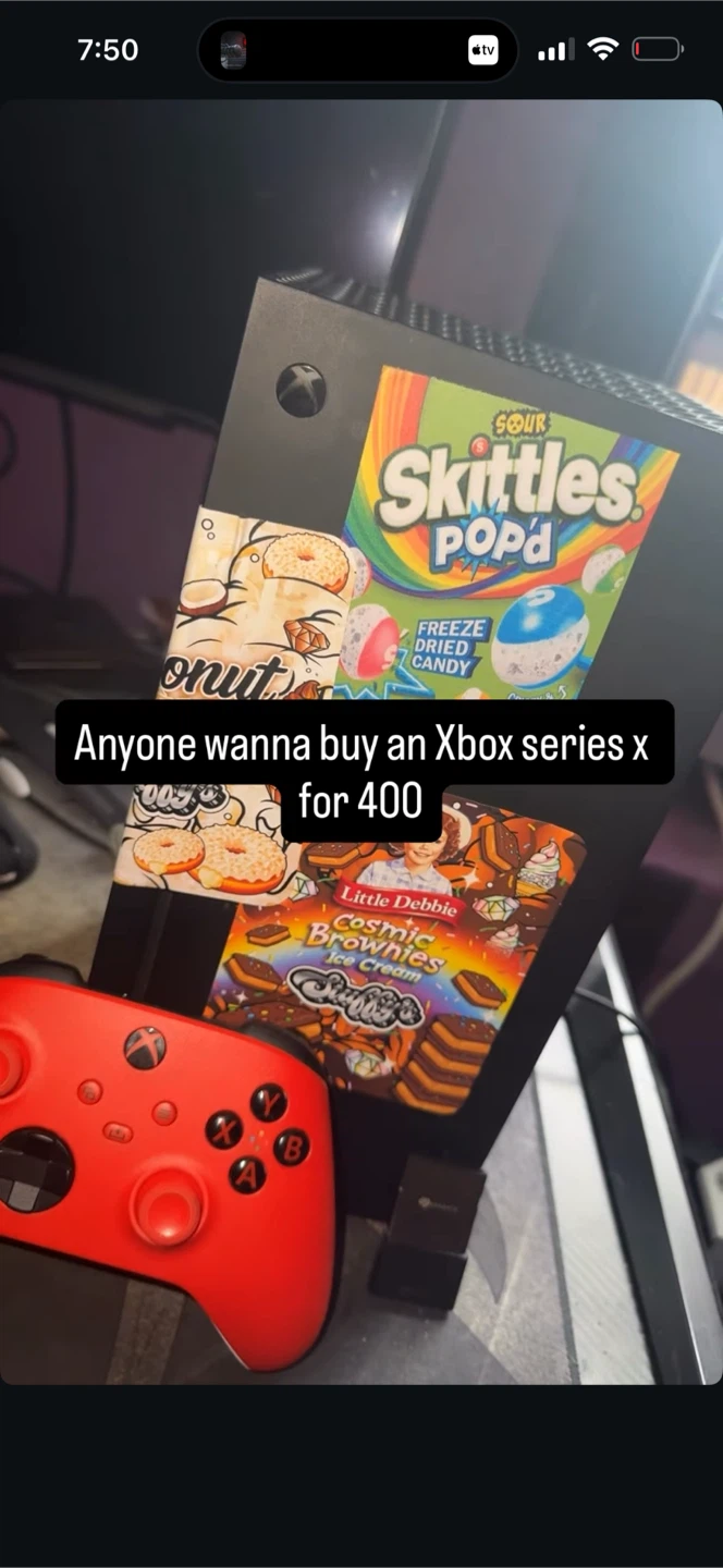 Xbox Series X Console with Red Controller