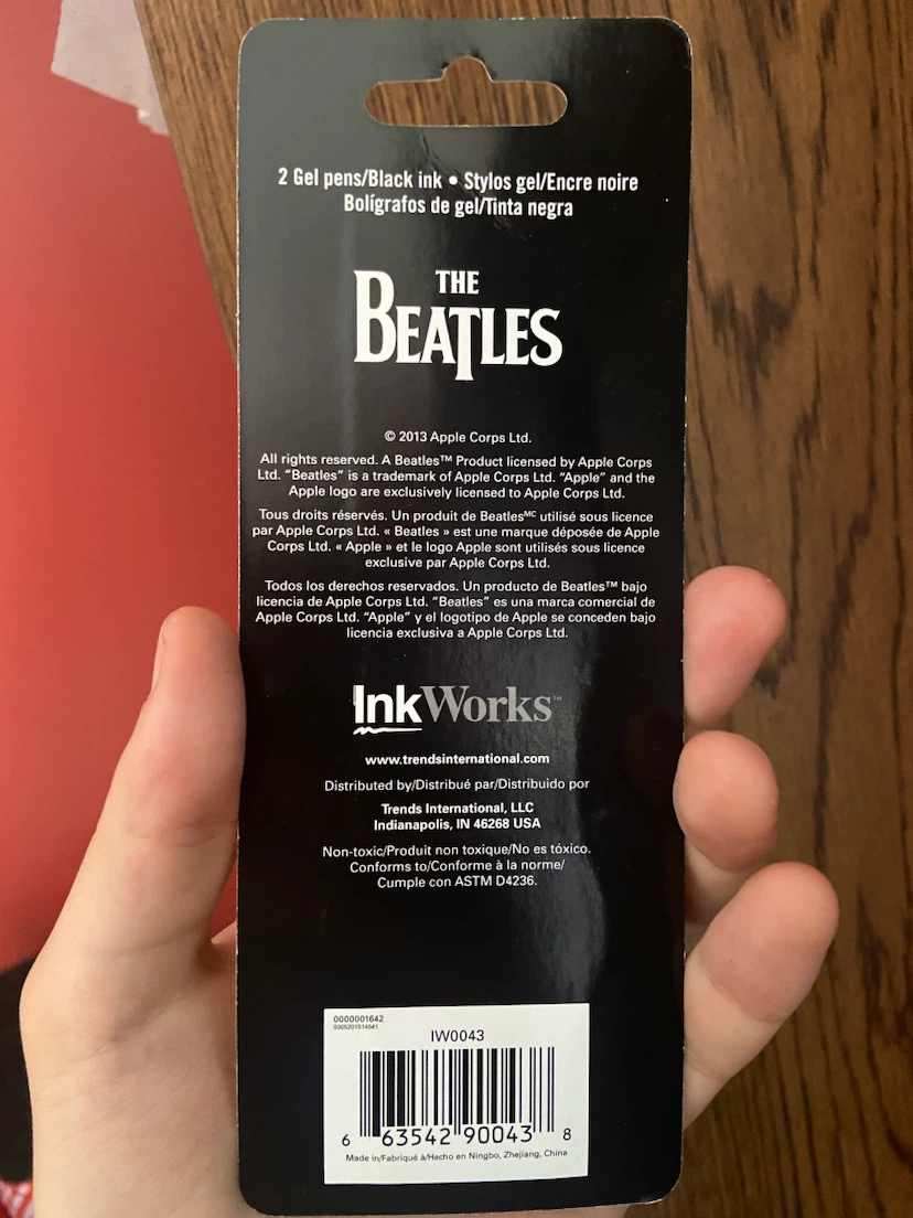 The Beatles InkWorks Gel Pens, 2 Pack - photo 5