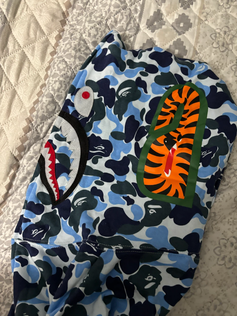 Bape Hoodie Blue Camo SZ XL - photo 4