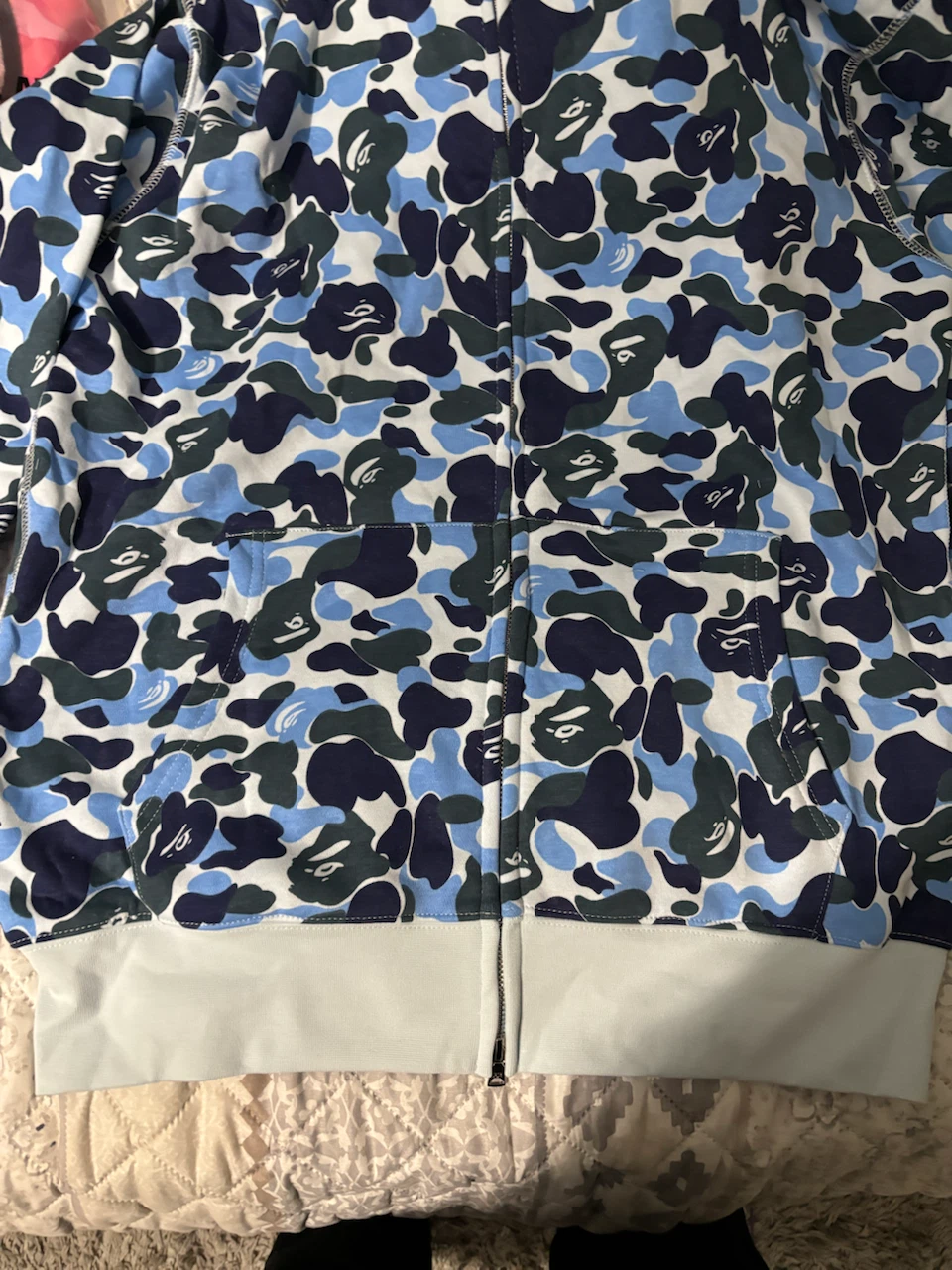 Bape Hoodie Blue Camo SZ XL - photo 5