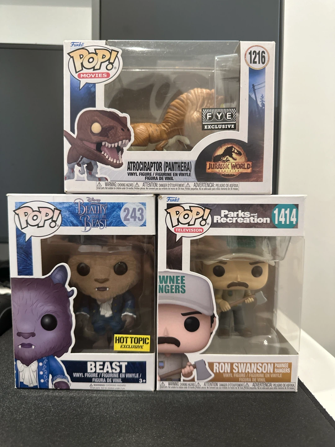 Set of 3 Funko Pop Figures
