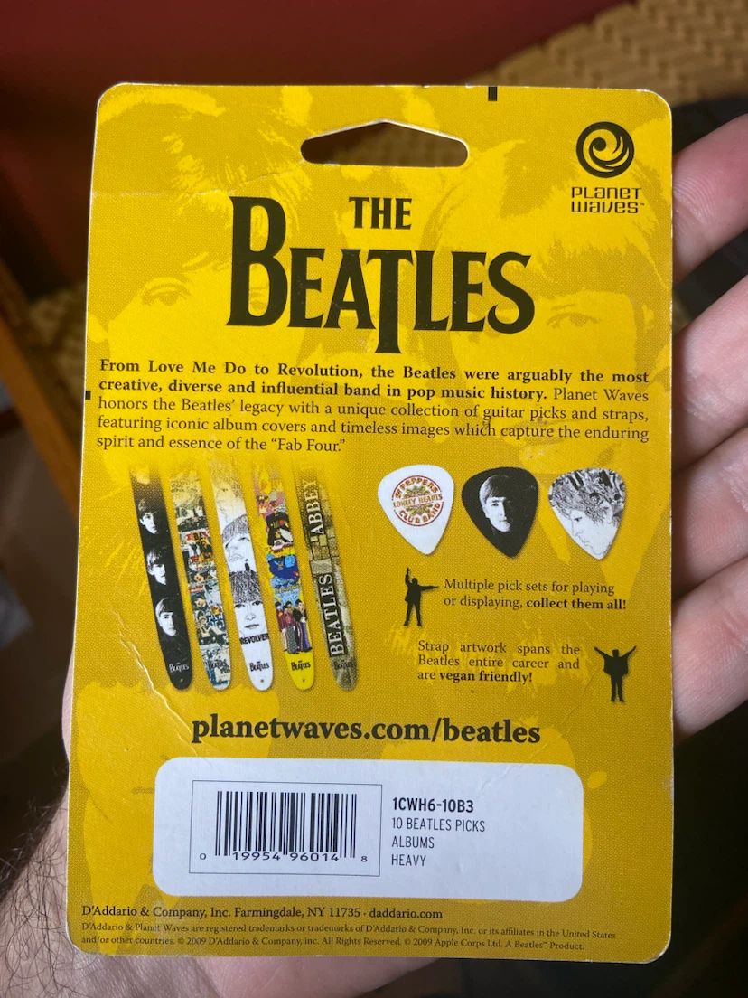 The Beatles Planet Waves Guitar Picks Set - photo 2