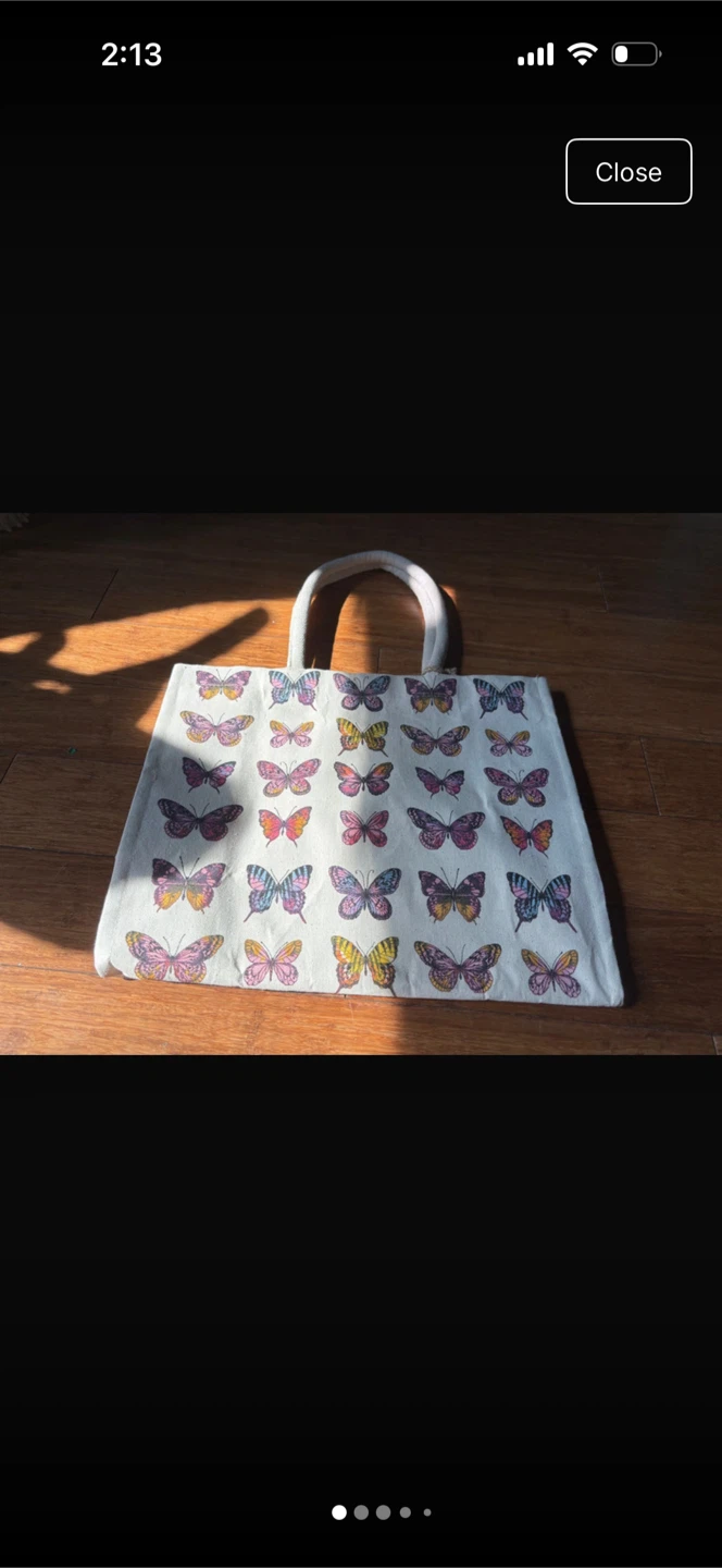 Sage & Ivy Eco Friendly Butterfly Tote Bag