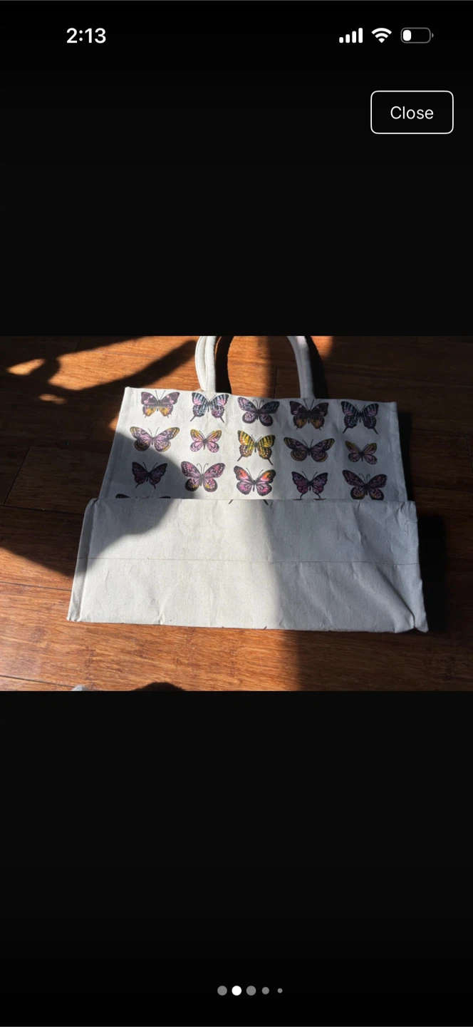 Sage & Ivy Eco Friendly Butterfly Tote Bag - photo 2