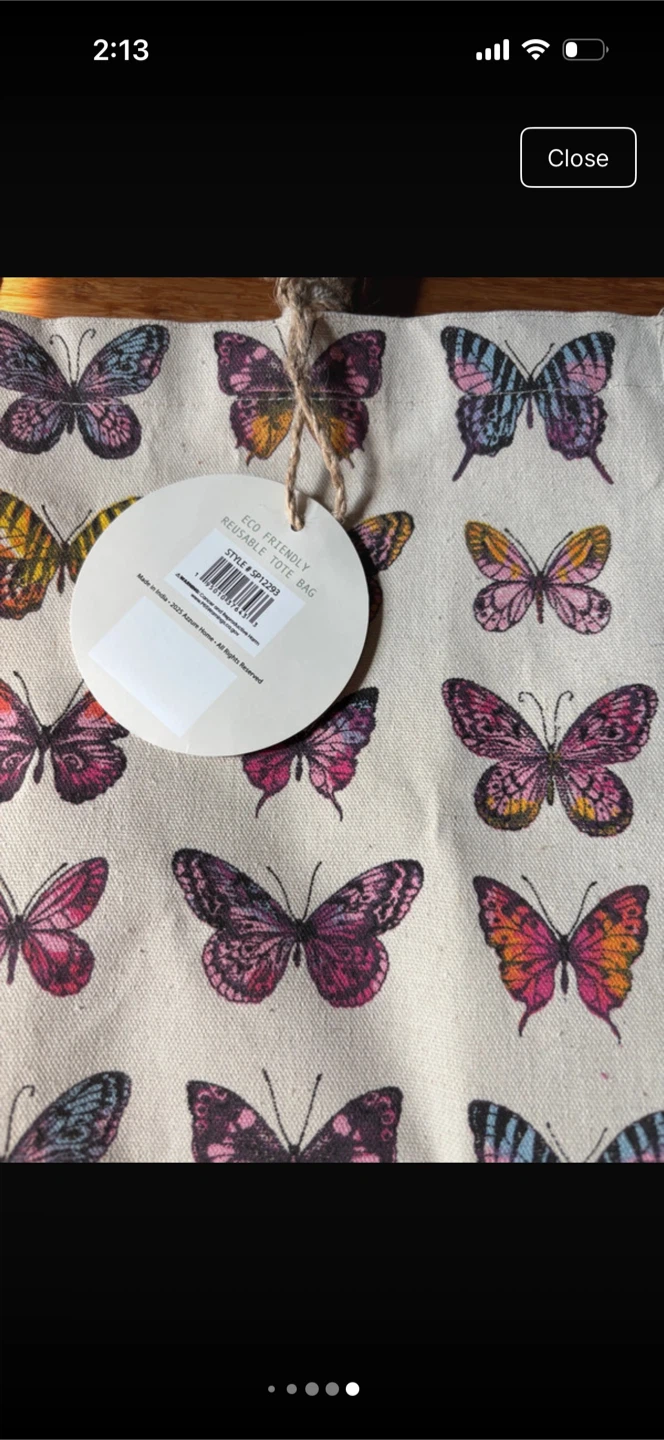 Sage & Ivy Eco Friendly Butterfly Tote Bag - photo 4