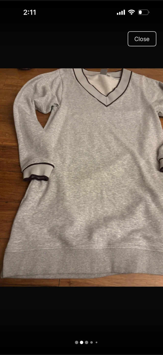 Puma V-Neck Sweatshirt Dress - photo 2