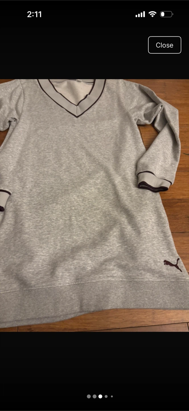 Puma V-Neck Sweatshirt Dress - photo 3