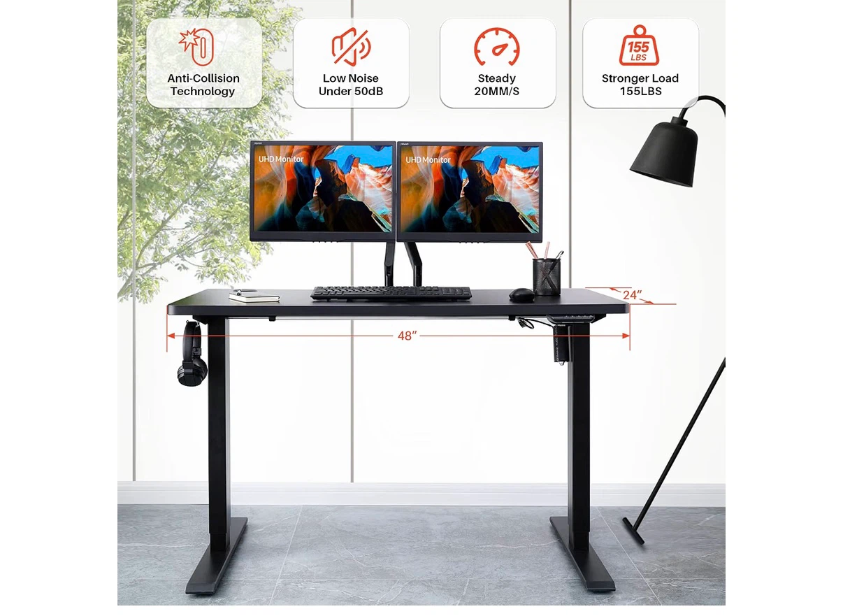 Black Electric Standing Desk - photo 3