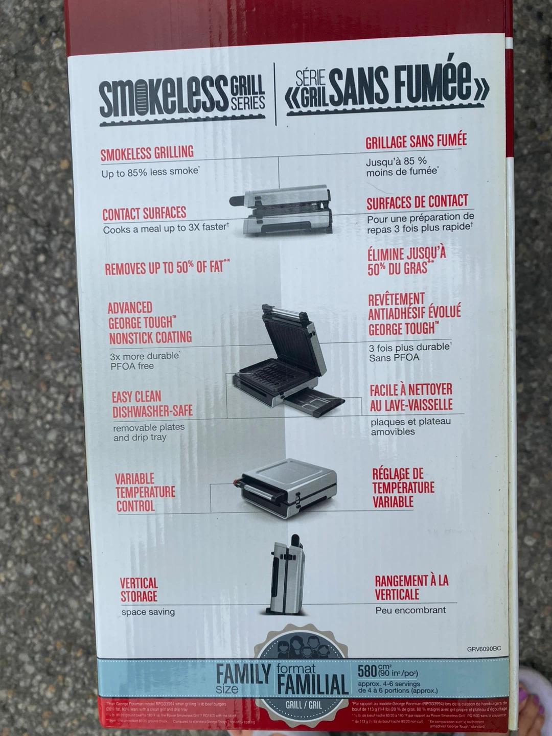 George Foreman Smokeless Grill Family Size - photo 3