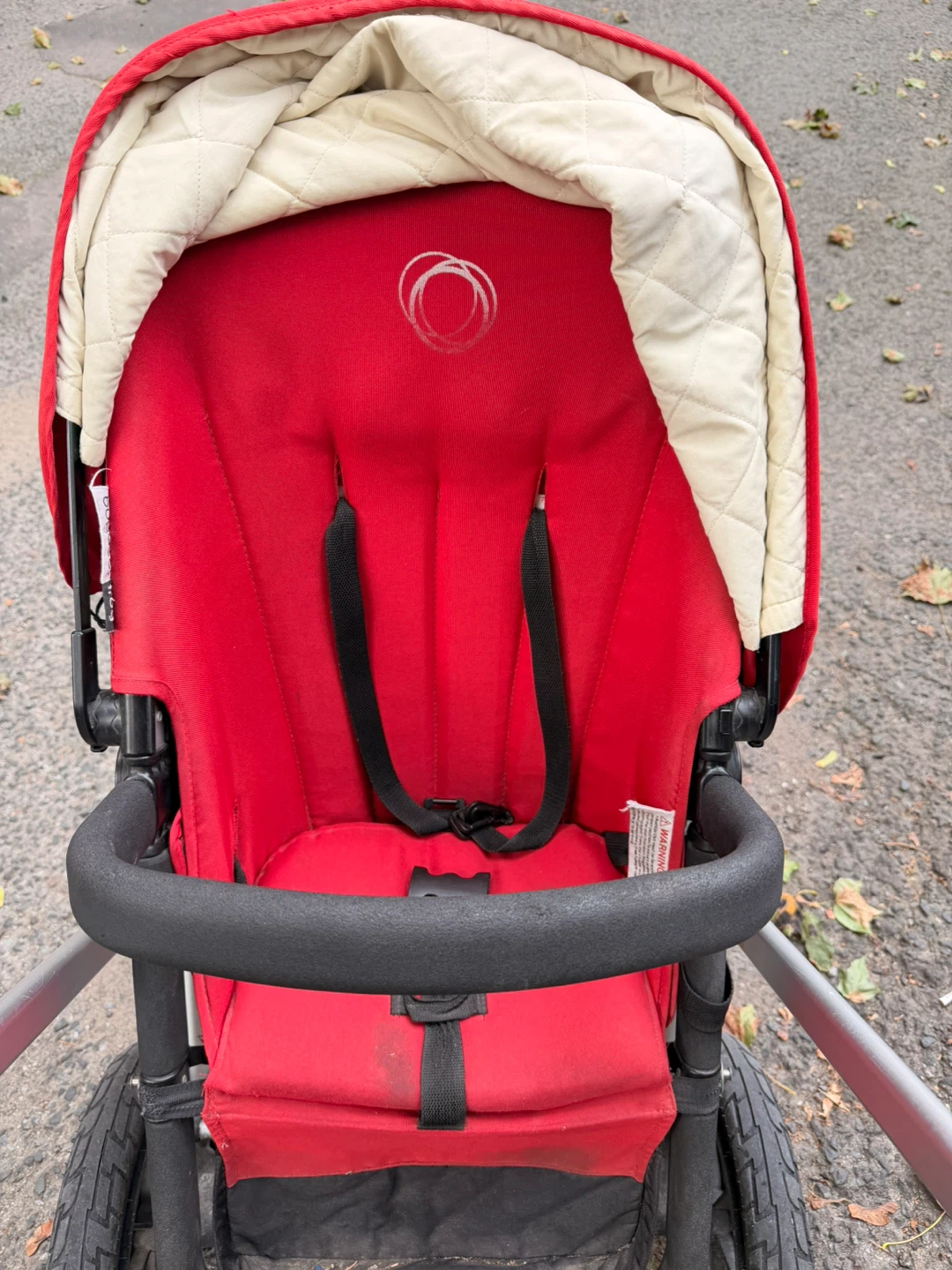 Bugaboo Stroller in Red, Manito protective rain cover