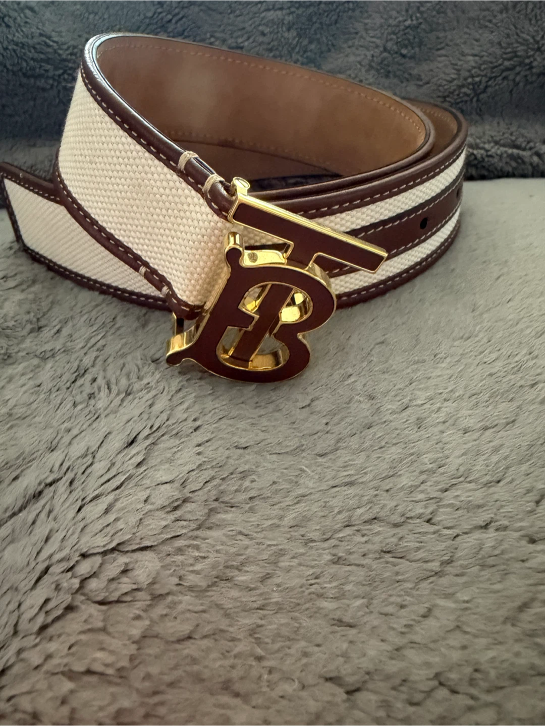 Burberry TB Monogram Belt Authentic