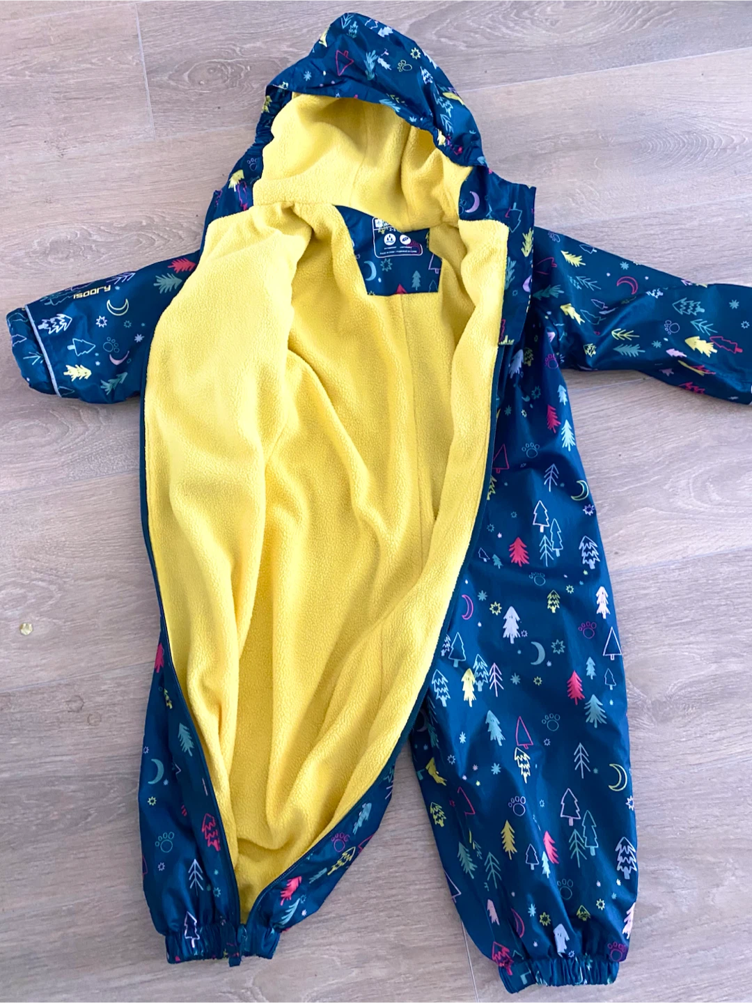 Fleece-Lined Kids Rainsuit - photo 2