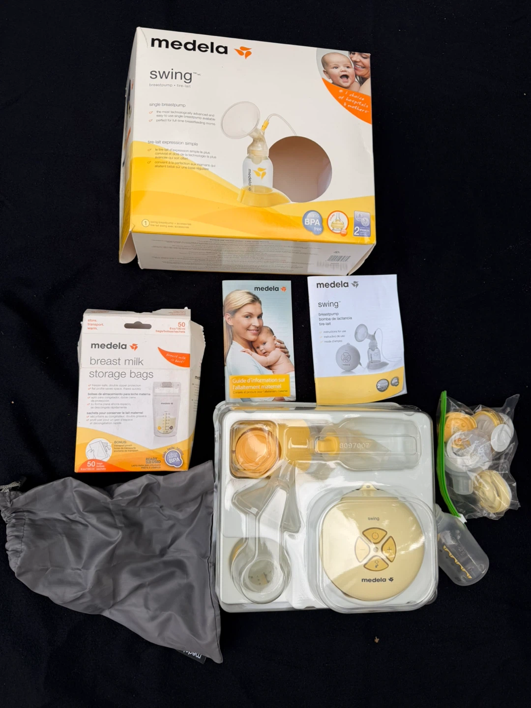Medela Swing Single Breast Pump with Accessories - photo 2