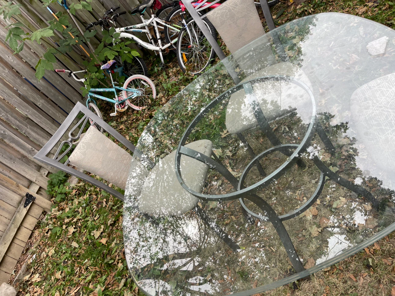Glass Dining Table with 4 Chairs - photo 3