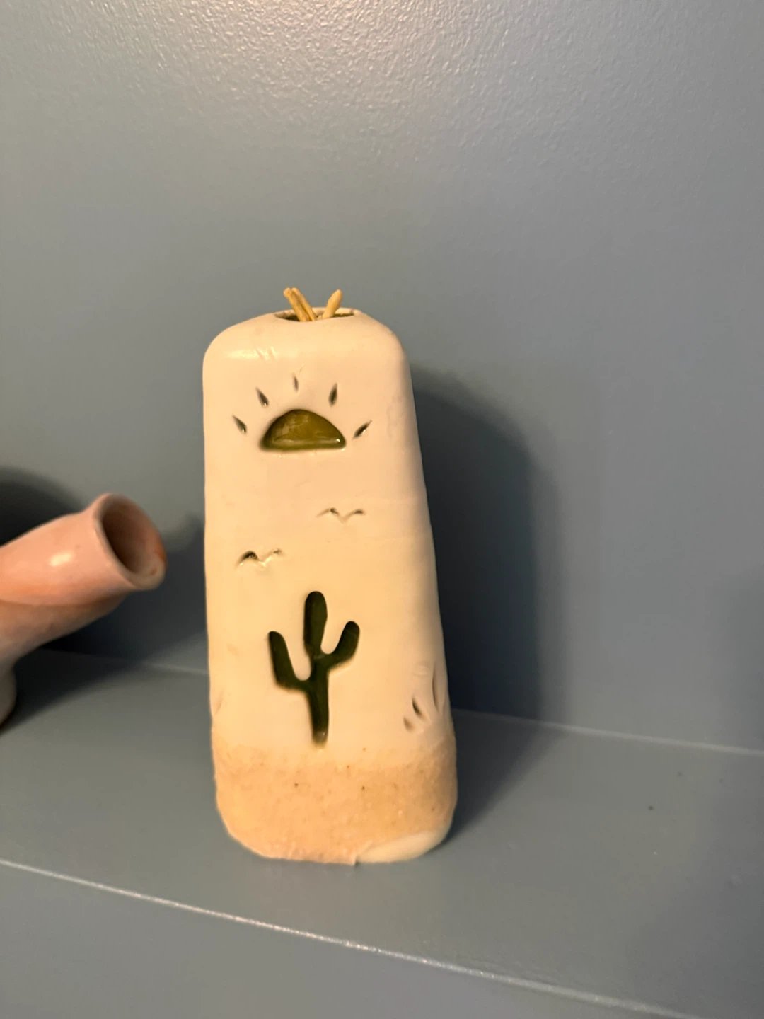 Ceramic Cactus Votive Candle Holder