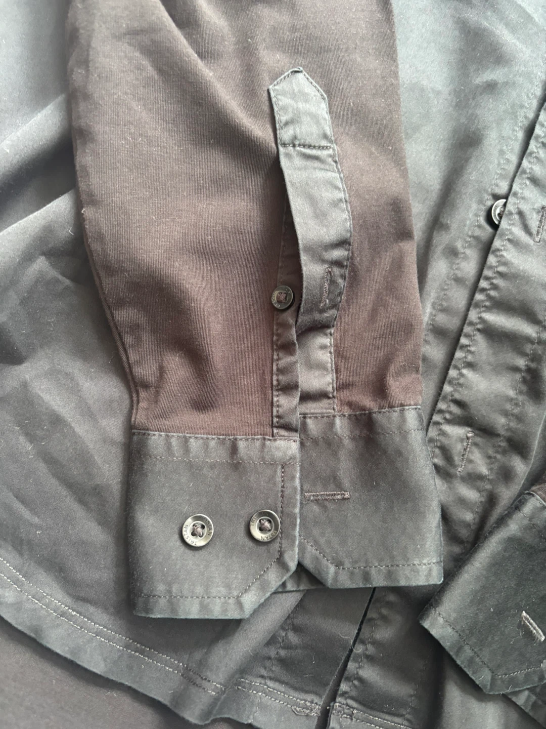Tristan Black Fitted Dress Shirt Size M - photo 3