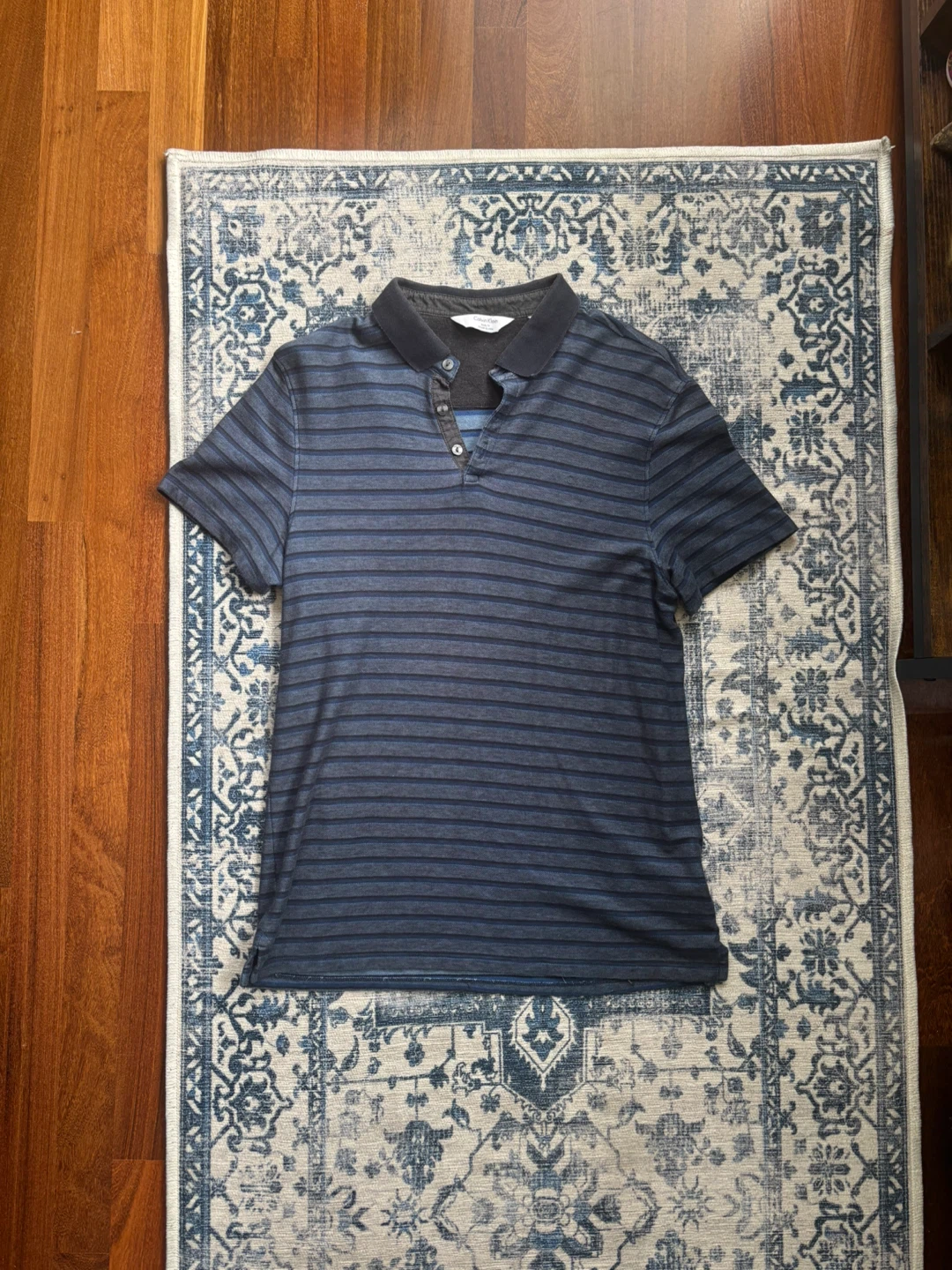 Calvin Klein Striped Polo Shirt