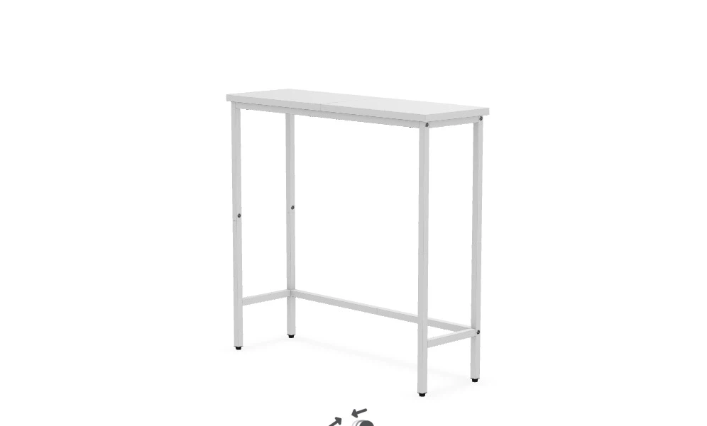 White slim entryway console table - photo 3