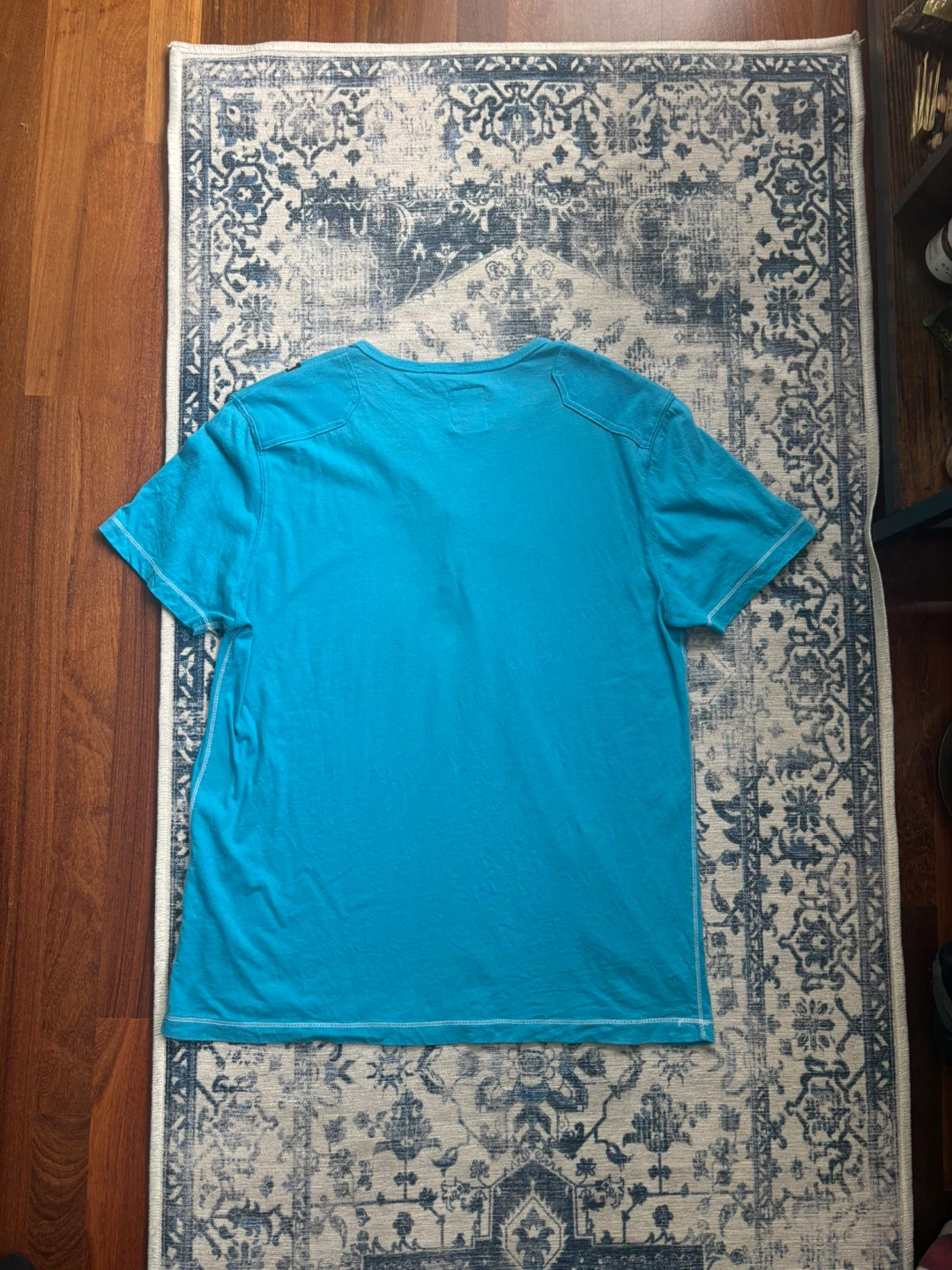 Affliction Blue Graphic Henley T-Shirt Size M - photo 5