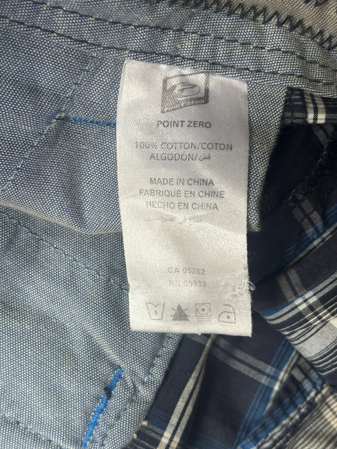 Point Zero Plaid Cargo Shorts Size 33 - photo 5