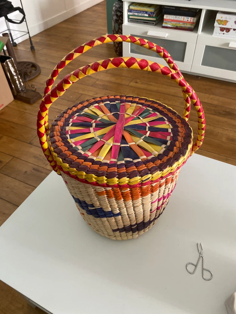 Woven Basket with Lid - photo 2
