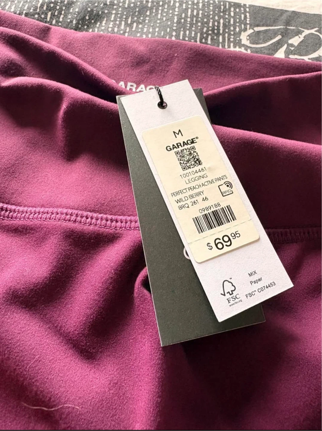 Garage Perfect Peach Active Pants - Wild Berry, Medium