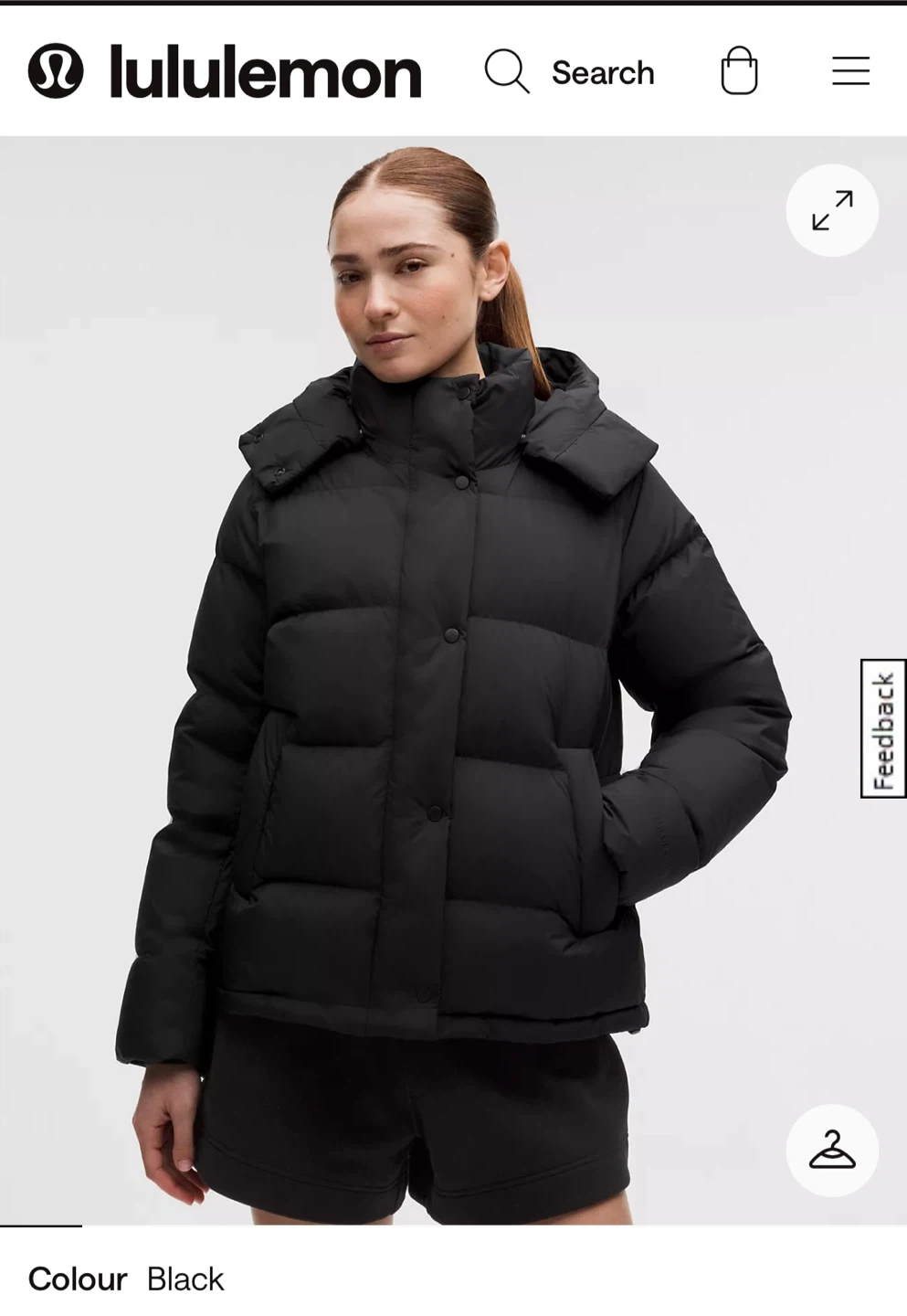 Lululemon Black Puffer Jacket - photo 2