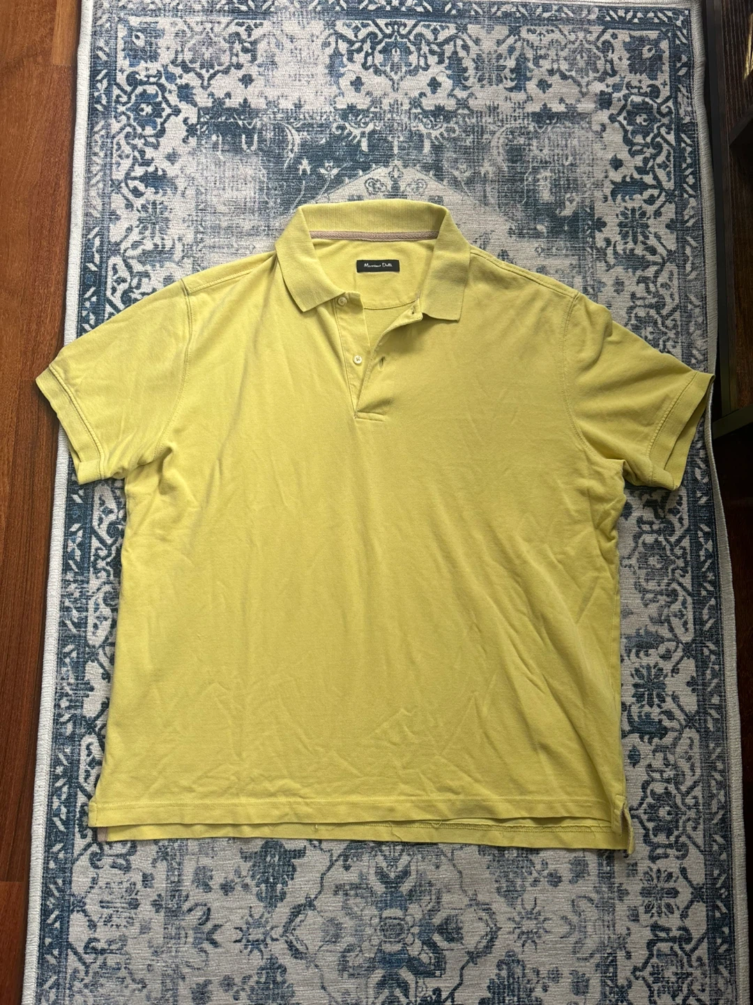 Massimo Dutti Lime Green Polo Shirt