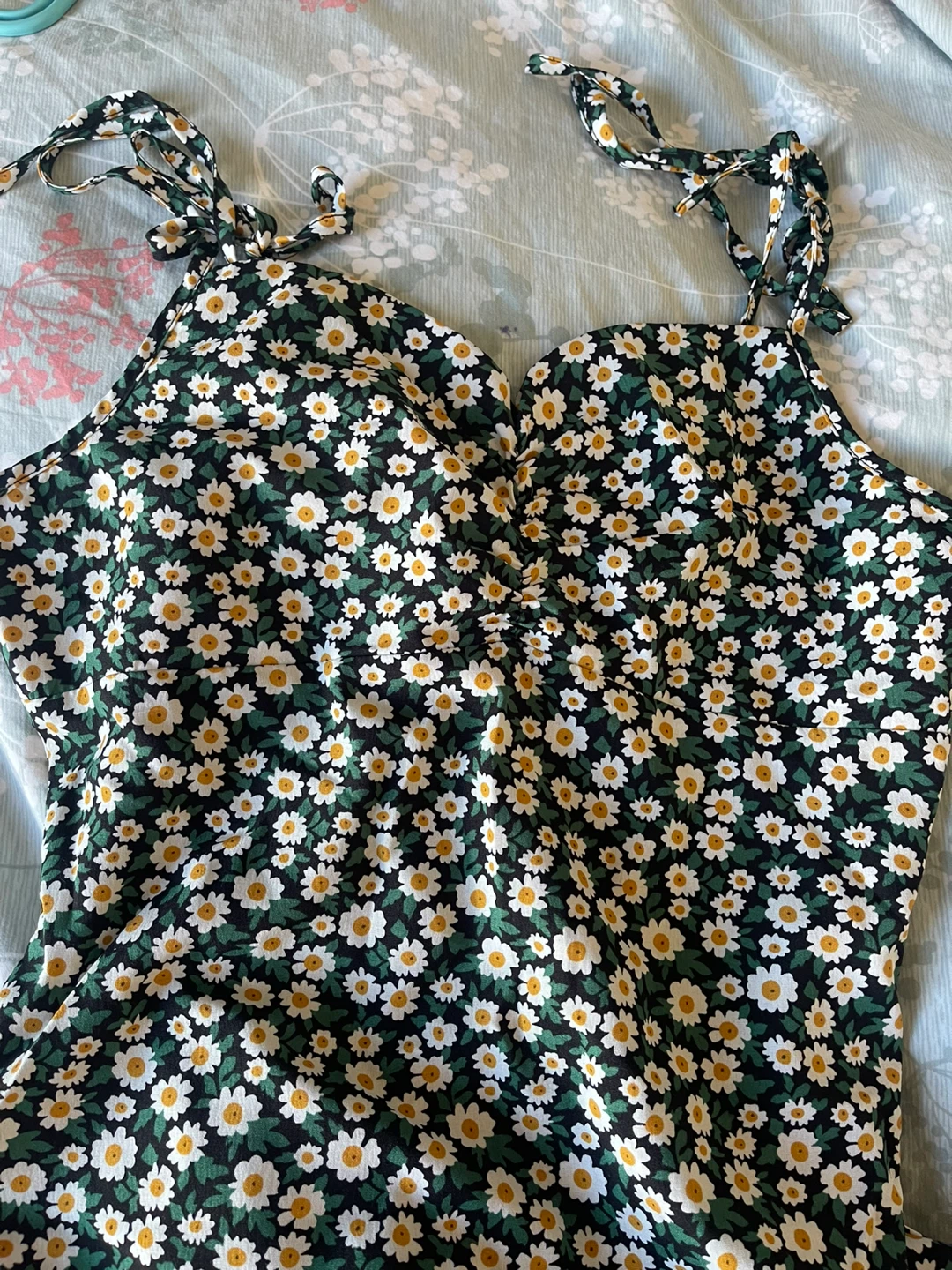 SHEIN Floral Midi Dress - Green- Size XS - photo 4