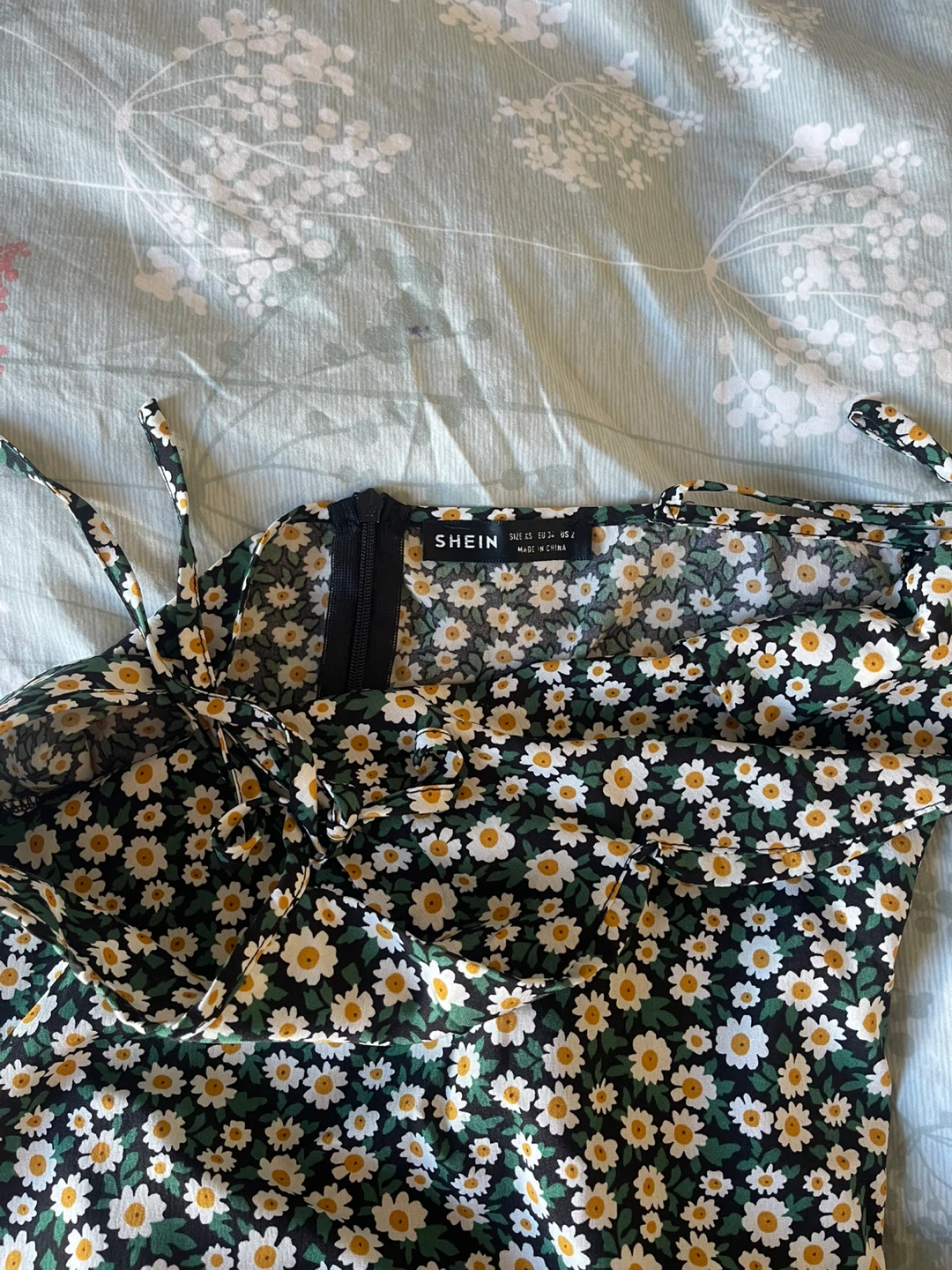 SHEIN Floral Midi Dress - Green- Size XS - photo 5