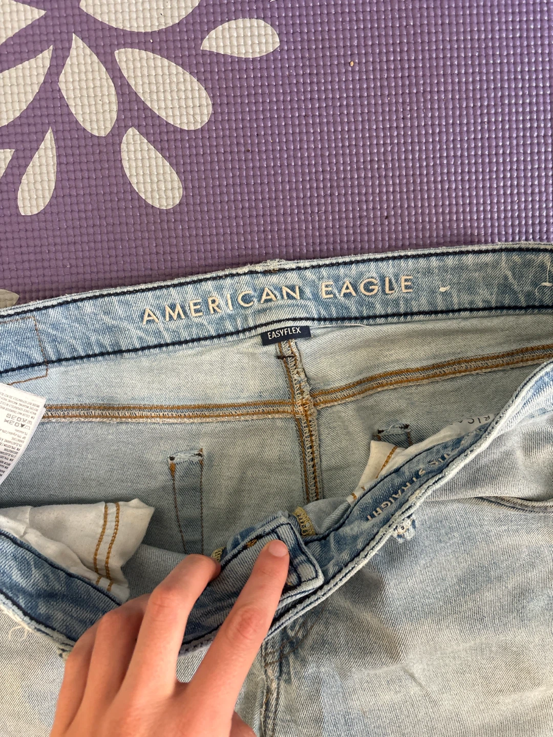 American Eagle Easyflex Light Wash Jeans - photo 2