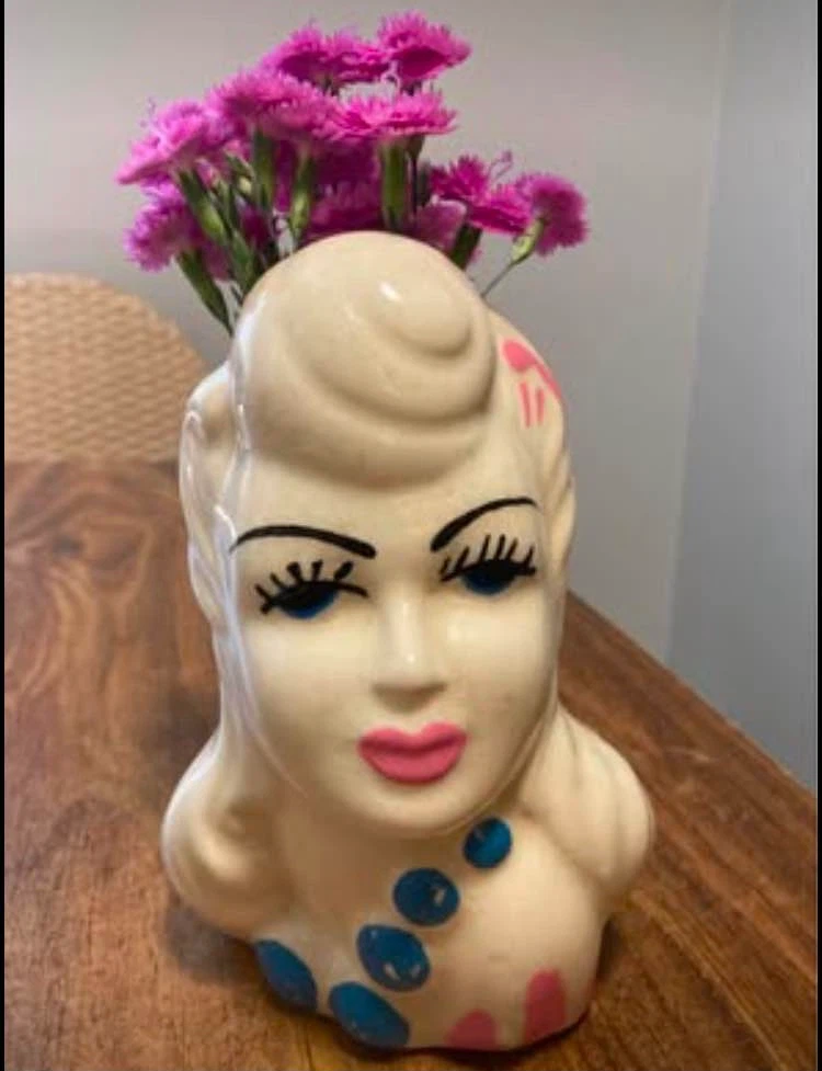 LADY HEAD VASE - photo 2
