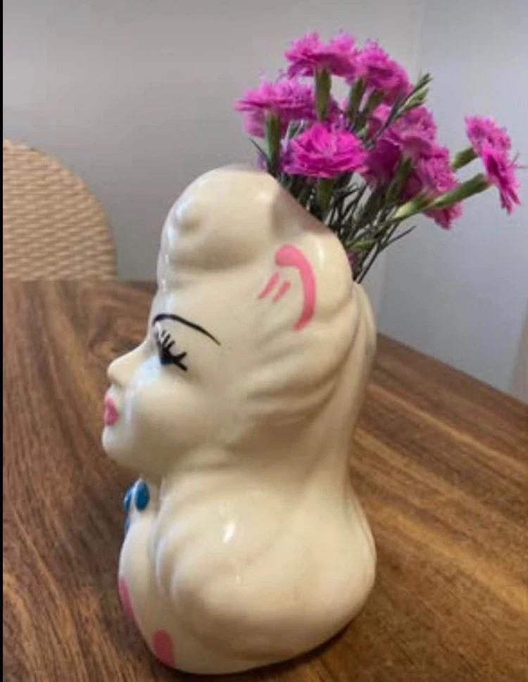 LADY HEAD VASE - photo 3