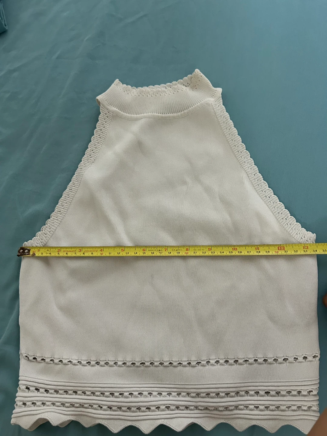 Zara White Knit Halter Top - photo 3