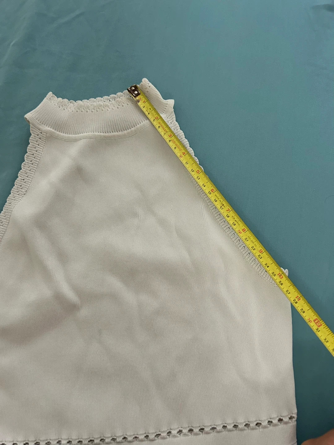 Zara White Knit Halter Top - photo 4