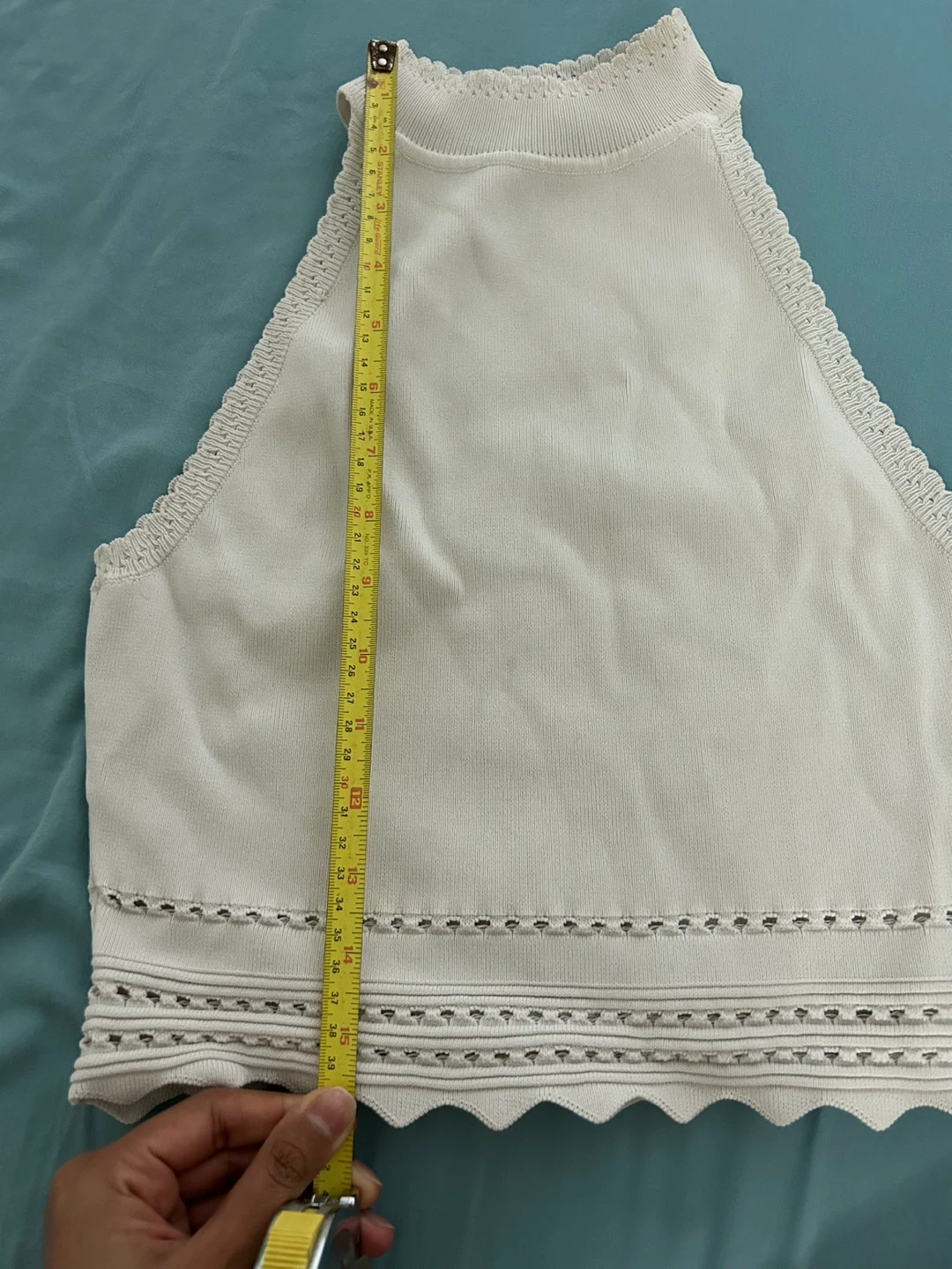 Zara White Knit Halter Top - photo 5
