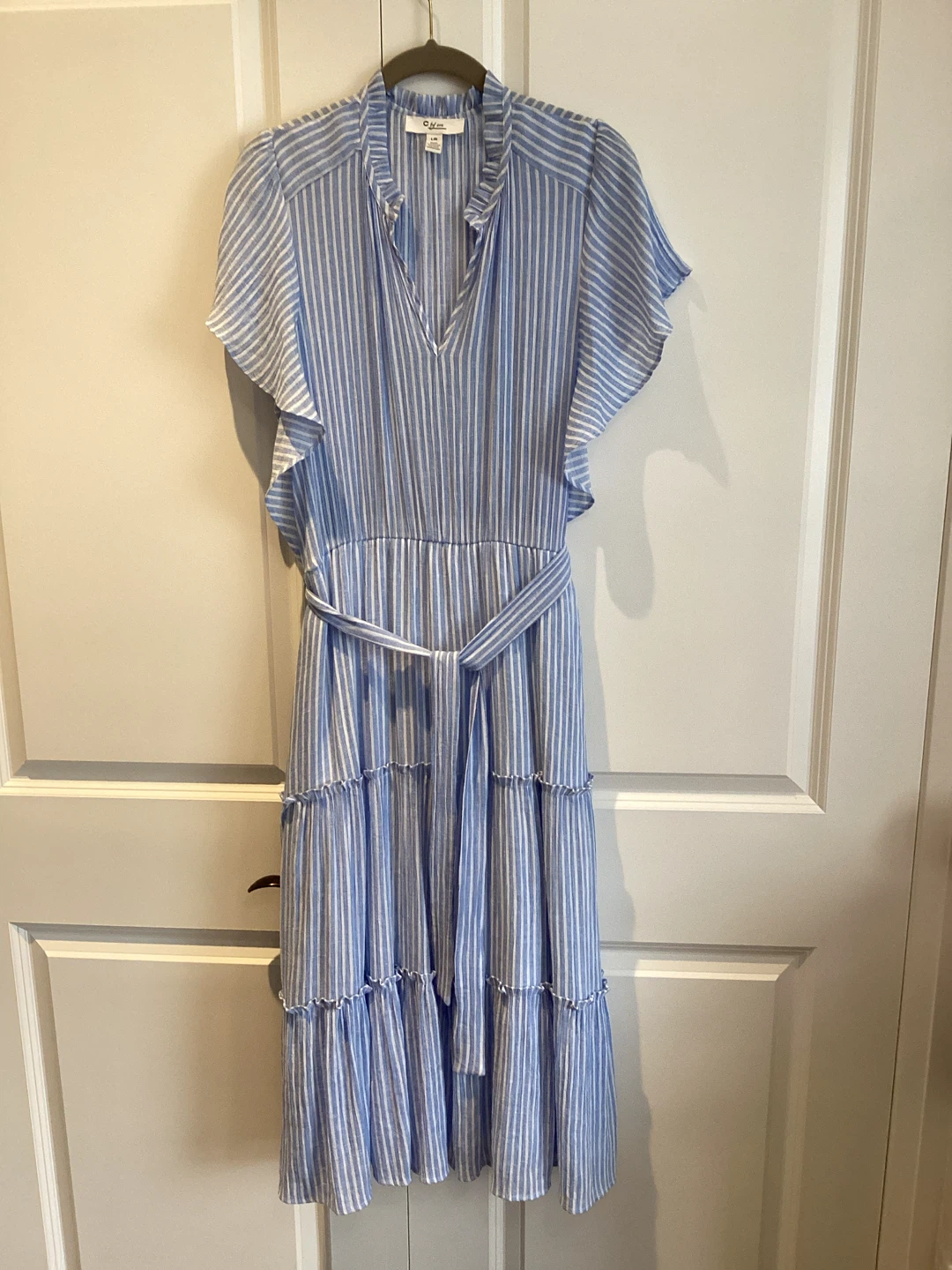 SUMMER BLUE STRIPED DRESS