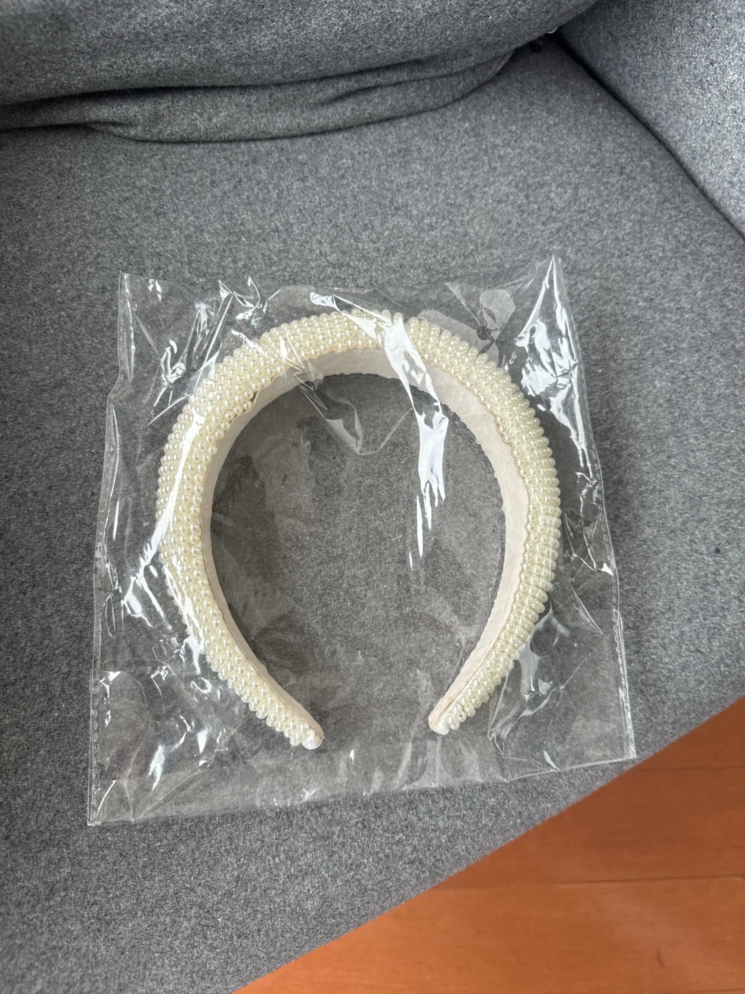 White Pearl Padded Headband