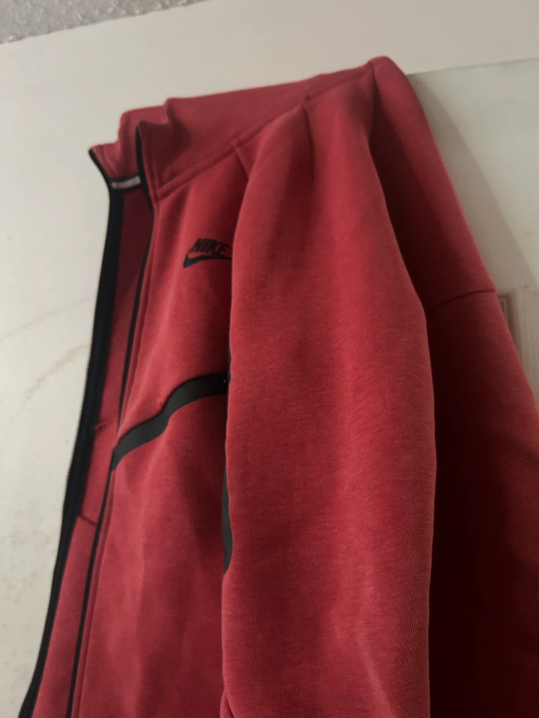 Red Nike Tech Fleece Hoodie - photo 2