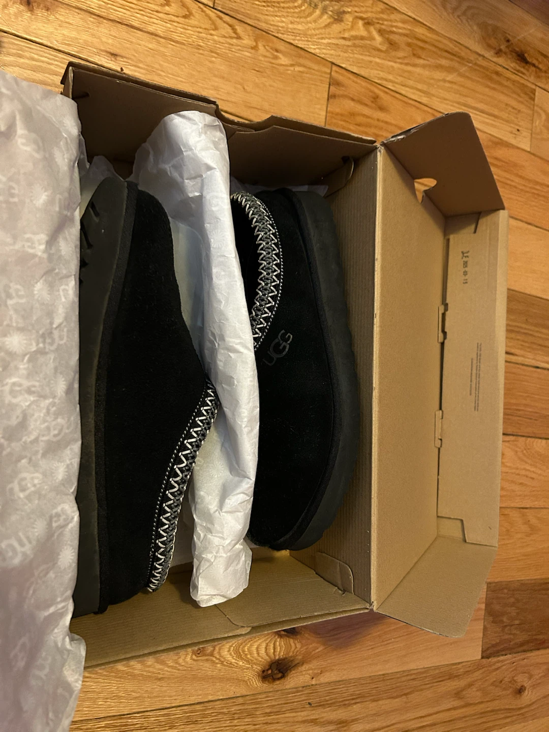 UGG Black Suede Slippers