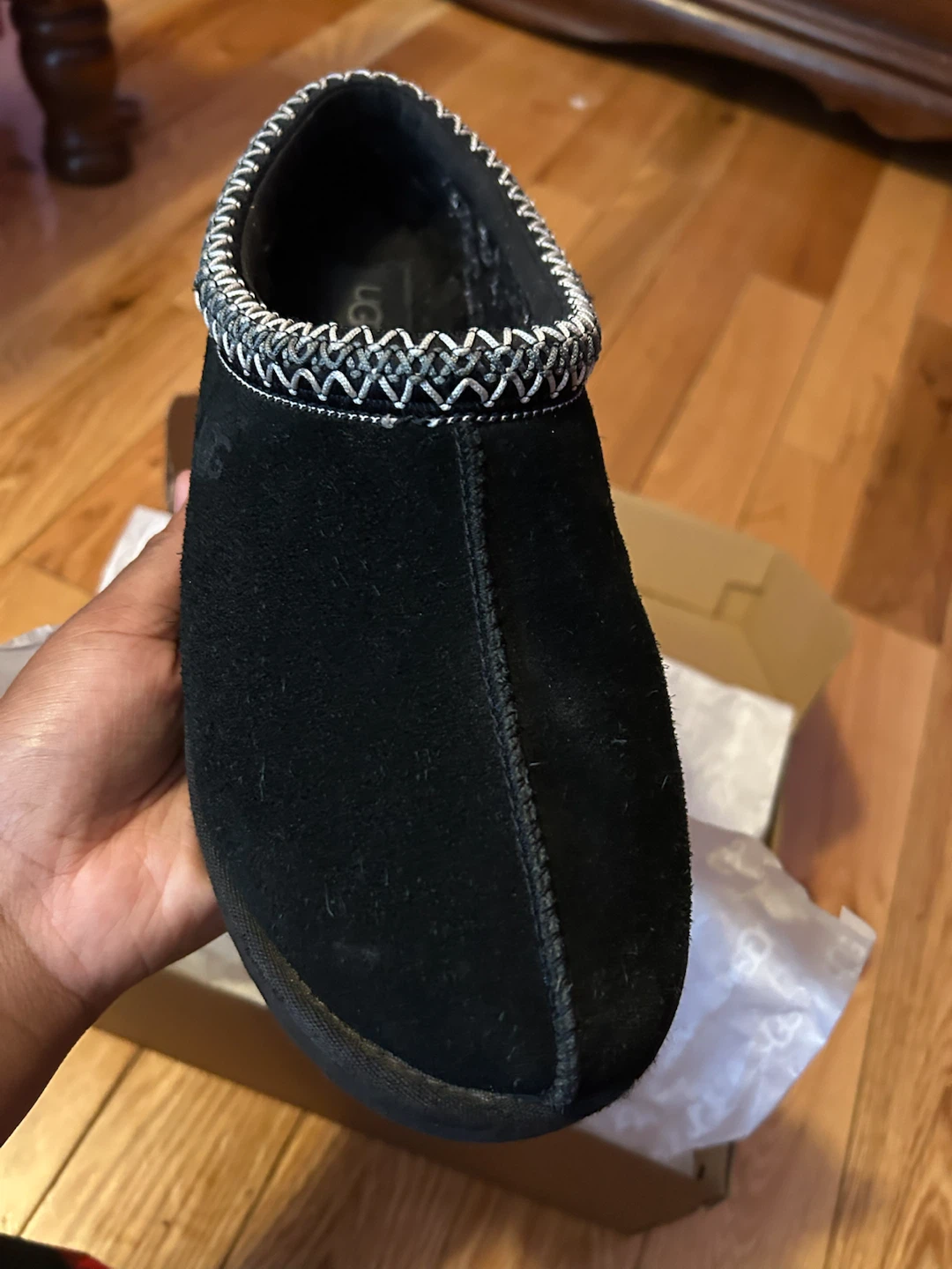 UGG Black Suede Slippers - photo 3