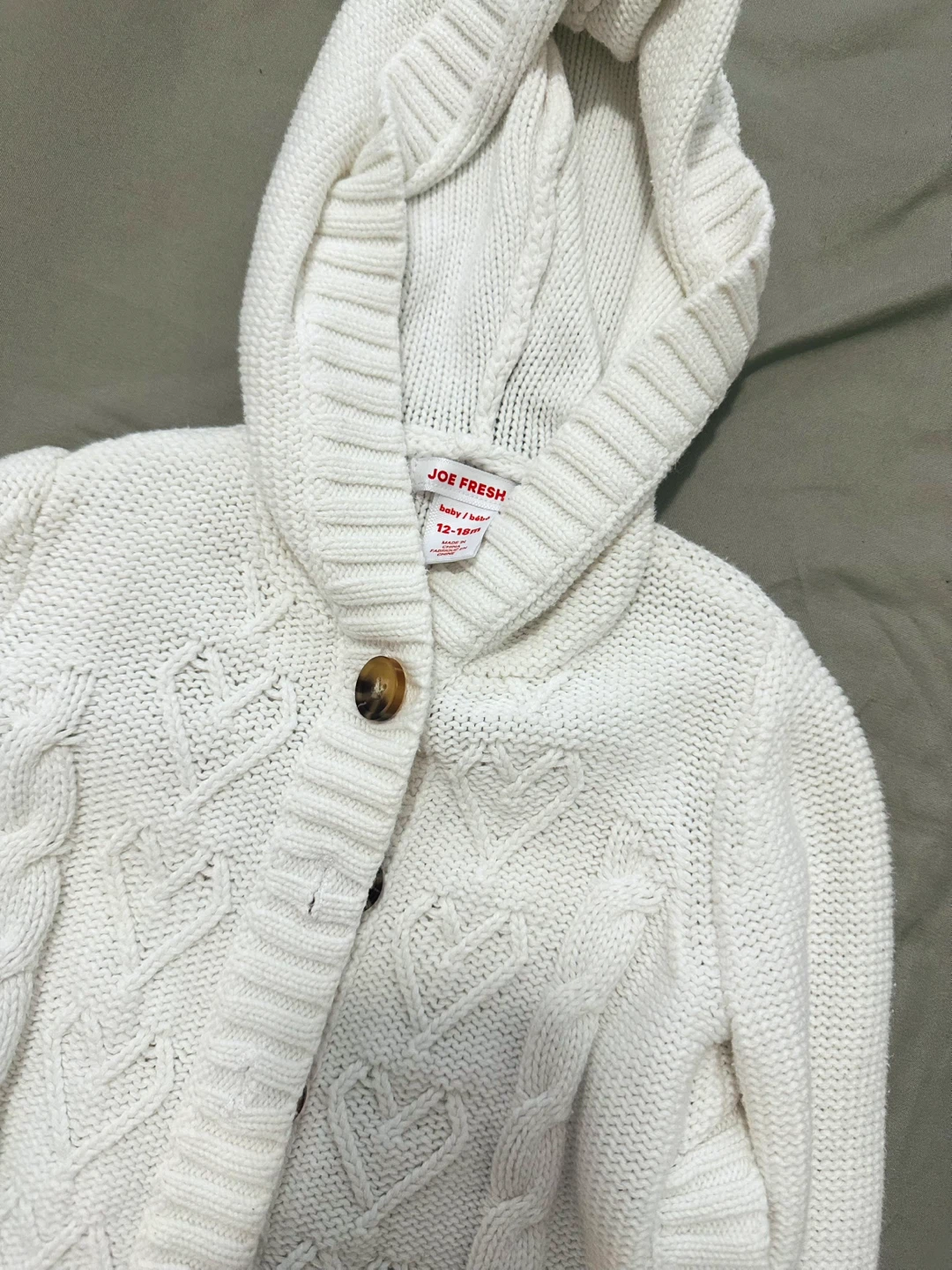 Joe Fresh White Hooded Cardigan - photo 2
