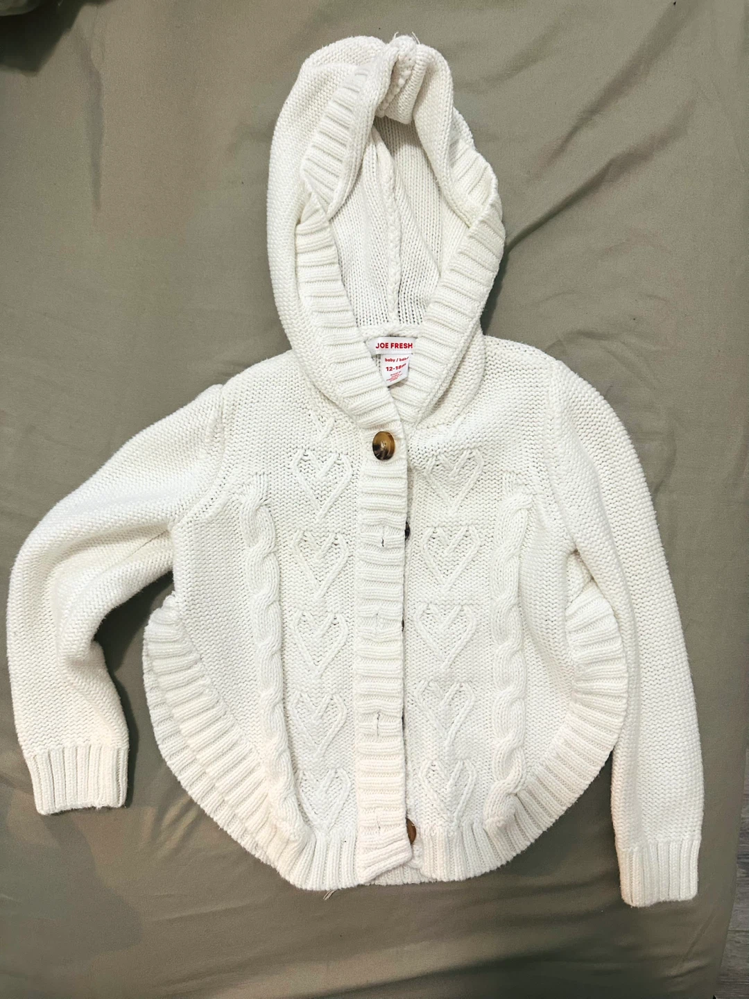 Joe Fresh White Hooded Cardigan - photo 3