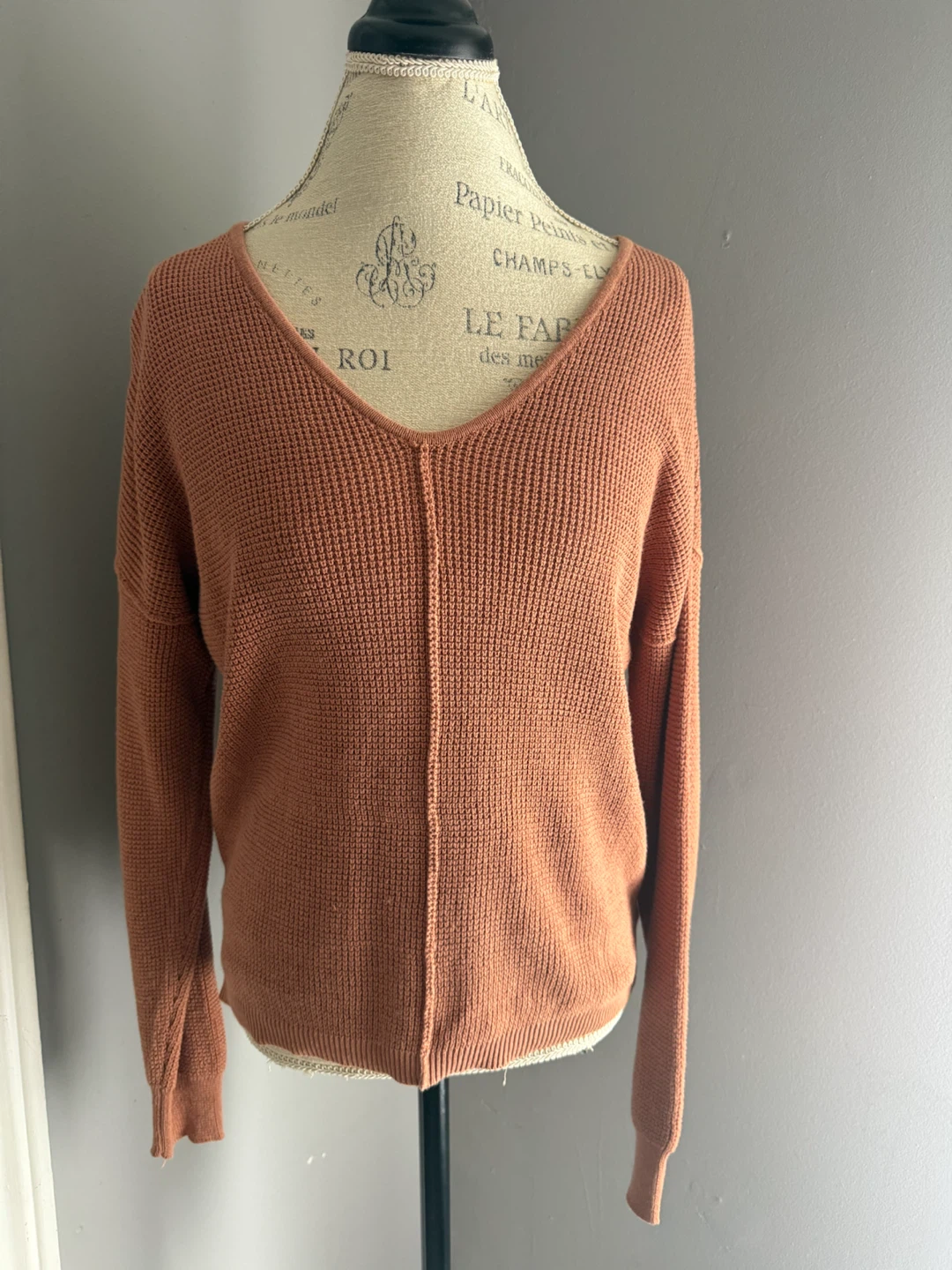Mauve Waffle Knit Sweater