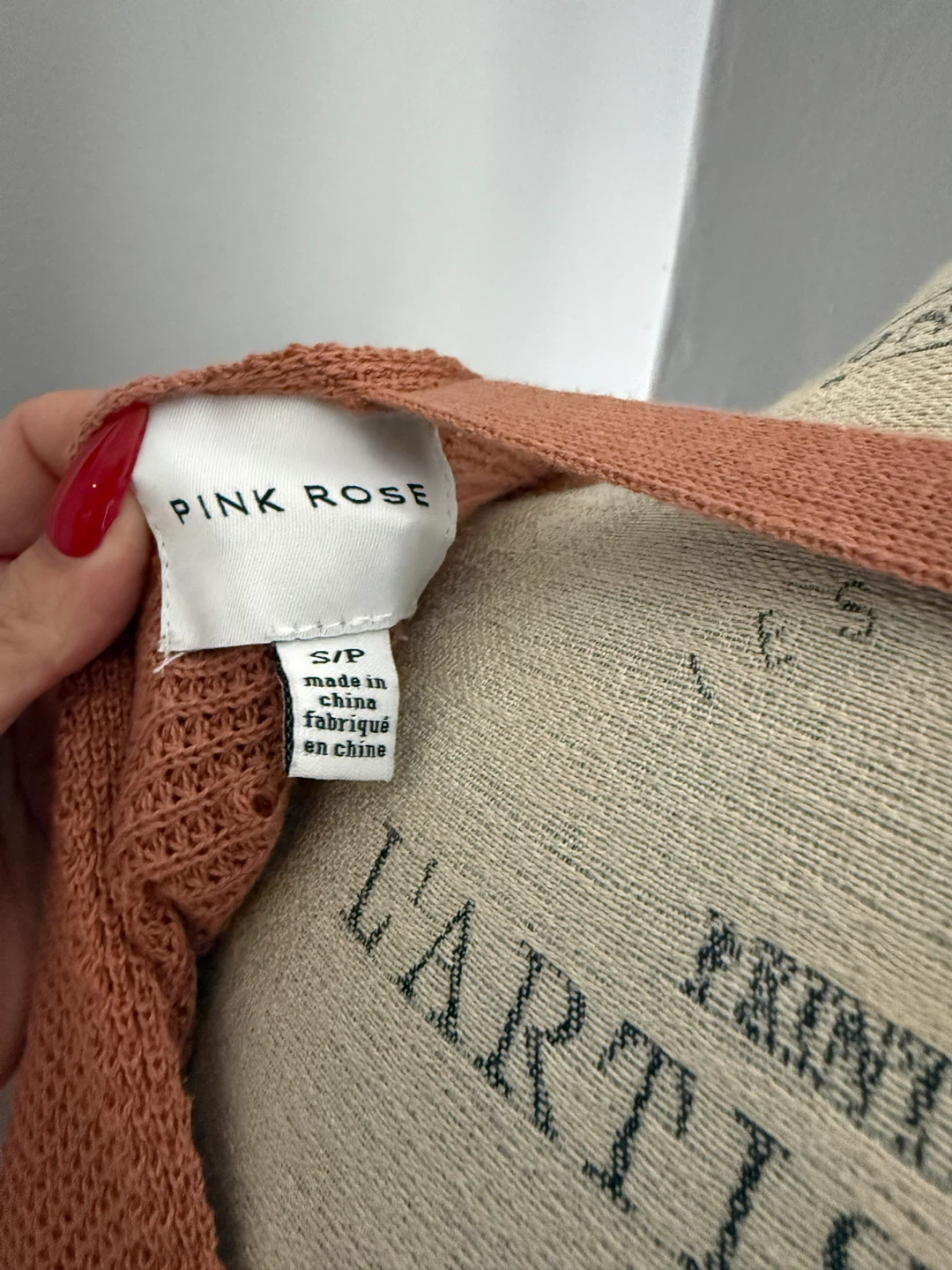 Mauve Waffle Knit Sweater - photo 3